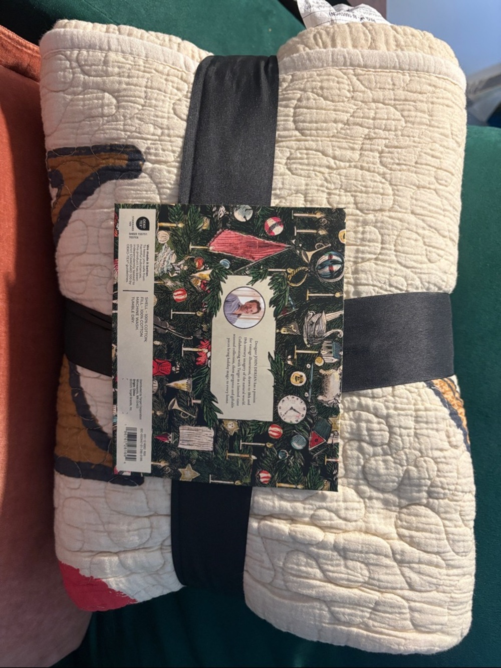 John Derian for Target King of Hearts Owl Card Quilt - Picture 5 of 7